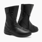 Stivali Odyssey H2O, un paio di stivali impermeabili neri. Design specifico per donna. Di REV'IT!.